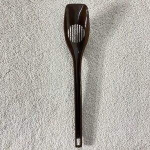 Vintage Androck Canada Brown Melamine Slotted Cooking Spoon
